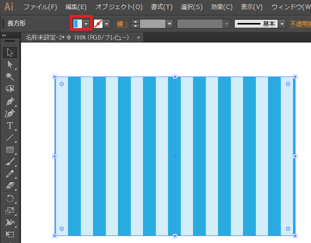 Illustratorでオシャレなストライプ模様を作成する方法