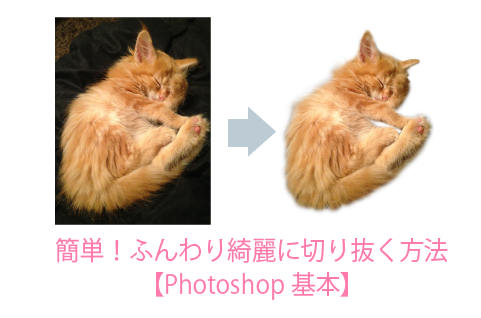 簡単 ふんわり画像を綺麗に切り抜く方法 Photoshop基本 How To ブログ実践